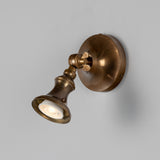 Antique Brass Accra Traditional Small Brass Spotlight by Mullan Lighting