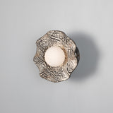 Antique Brass Black Wavy Rivale Wall Light by Mullan Lighting