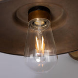 Antique Brass Darya Swan Neck Bathroom Wall Light By Mullan Detail View