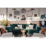 Antique Brass Elle Solid Brass Picture Light By Mullan in Living Room