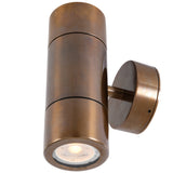 Antique Brass Lana Up-Down Brass Wall Light by Mullan Lighting
