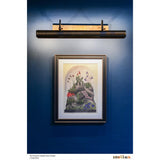 Antique Brass Large Dublin Picture Light By Mullan Lifestyle