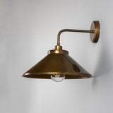 Antique Brass Nerissa Brass Bathroom Wall Light by Mullan Lighting