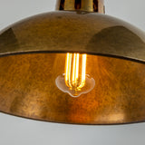 Antique Brass Paris Swan Neck Wall Light By Mullan Lighting Detail View