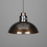 Antique Brass Paris Industrial Brass Pendant by Mullan Lighting