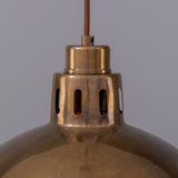 Antique Brass Paris Industrial Brass Pendant by Mullan Lighting Zoomed View