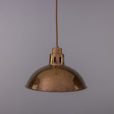 Antique Brass Paris Industrial Brass Pendant by Mullan Lighting