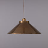 Antique Brass Rio Vintage Modern Brass Pendant Light by Mullan Lighting
