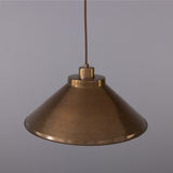 Antique Brass Rio Vintage Modern Brass Pendant Light by Mullan Lighting