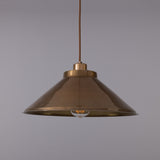 Antique Brass Rio Vintage Modern Brass Pendant Light by Mullan Lighting