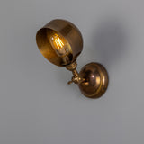 Antique Brass San Jose Adjustable Brass Wall Light by Mullan Lighting