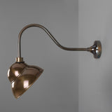 Antique Brass Sanford Vintage Brass Outdoor Sign Light by Mullan Lighting
