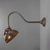 Antique Brass Sanford Vintage Brass Outdoor Sign Light by Mullan Lighting