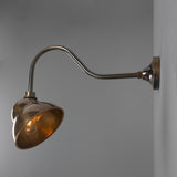 Antique Brass Sanford Vintage Brass Outdoor Sign Light by Mullan Lighting