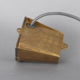 Antique Brass Without Backplate Wade Outdoor Brass Spotlight by Mullan Lighting Back View