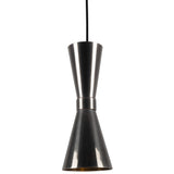 Antique Silver Amias Mid-Century Brass Pendant by Mullan Lighting