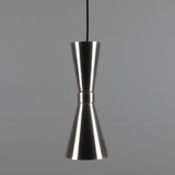Antique Silver Amias Mid-Century Brass Pendant by Mullan Lighting