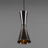 Antique Silver Amias Mid-Century Brass Pendant by Mullan Lighting