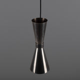 Antique Silver Amias Mid-Century Brass Pendant by Mullan Lighting