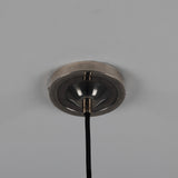 Antique Silver Amias Mid-Century Brass Pendant by Mullan Lighting Canopy