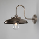 Antique Silver Darya Swan Neck Bathroom Wall Light By Mullan