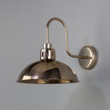 Antique Silver Paris Swan Neck Wall Light By Mullan Lighting