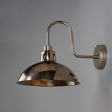 Antique Silver Paris Swan Neck Wall Light By Mullan Lighting