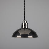 Antique Silver Paris Industrial Brass Pendant by Mullan Lighting