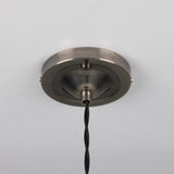 Antique Silver Paris Industrial Brass Pendant by Mullan Lighting Canopy