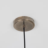 Antique Silver Rio Vintage Modern Brass Pendant Light by Mullan Lighting Canopy