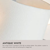 Antique White 14inch Grant Pendant by Alora Lighting