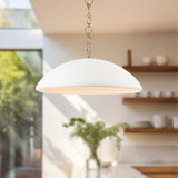 Antique White 28inch Grant Pendant by Alora Lighting