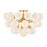 Antoneta Semi Flush - Aged Brass
