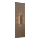 Aperture Vertical Wall Sconce - Bronze White Art Glass