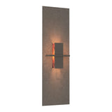 Aperture Vertical Wall Sconce - Dark Smoke-Hubbardton Forge Topaz Art Glass