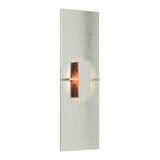 Aperture Vertical Wall Sconce - Sterling-Hubbardton Forge Topaz Art Glass