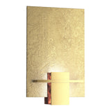 Aperture Wall Sconce in Modern Brass, Topaz Glass by Hubbardton Forge