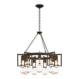 Apothecary Circular Chandelier in Dark Smoke by Hubbardton Forge