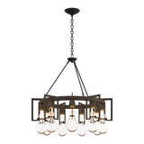 Apothecary Circular Chandelier in Natural Iron by Hubbardton Forge