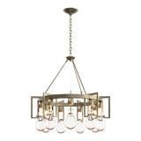 Apothecary Circular Chandelier in Soft Gold by Hubbardton Forge
