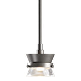 Apparatus Mini Pendant, shown in Dark Smoke, by Hubbardton Forge