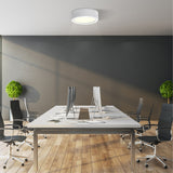 Ara Ceramic Flush Mount Large White By Geo Contemporary Lifestyle View