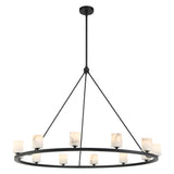 Aragon Chandelier Large Matte Black By Crystorama