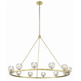 Aragon Chandelier Large Soft Brass Crystal By Crystorama