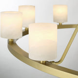 Aragon Chandelier Large Soft Brass Stone By Crystorama - Detaield View