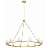 Aragon Chandelier Large Soft Brass Stone By Crystorama