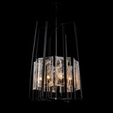 Arc 8-Light Tall Chandelier detail in Black, by Hubbardton Forge