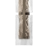 Arc Double Outdoor Wall Light, shown in Coastal Burnished Steel, by Hubbardton Forge