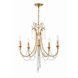 Arcadia Chandelier 23.5" Antique Gold