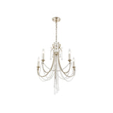 Arcadia Chandelier 23.5" Antique Silver
